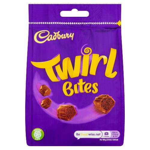 Cadbury Twirl Bites Large Bag 100g (HS)