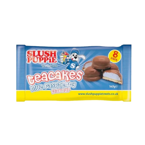(Discontinued) Slush Puppie Teacakes Blue Raspberry 8pk 147g