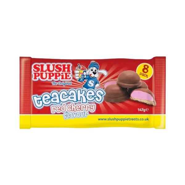 (Discontinued) Slush Puppie Teacakes Red Cherry 8pk 147g