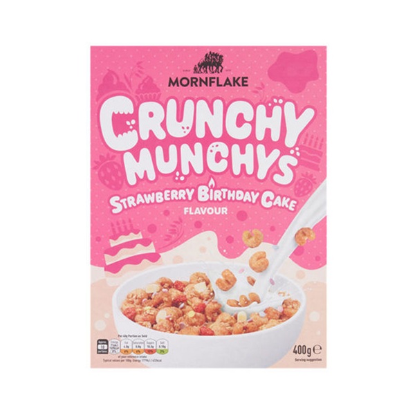 Mornflake Crunchy Munchys Strawberry Birthday Cake 400g 