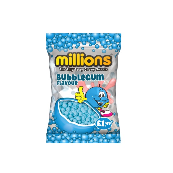 (STANDARD) Millions Bubblegum Hanging Bags PM £1.49 110g
