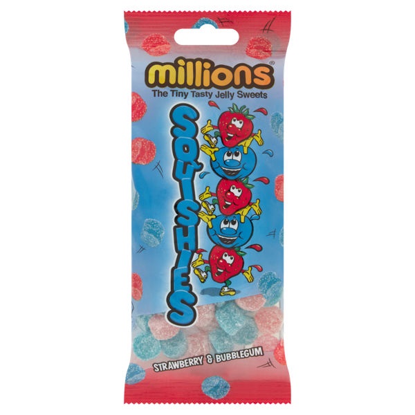 (Discontinued) Millions Squishies Strawberry Bubblgum 150g