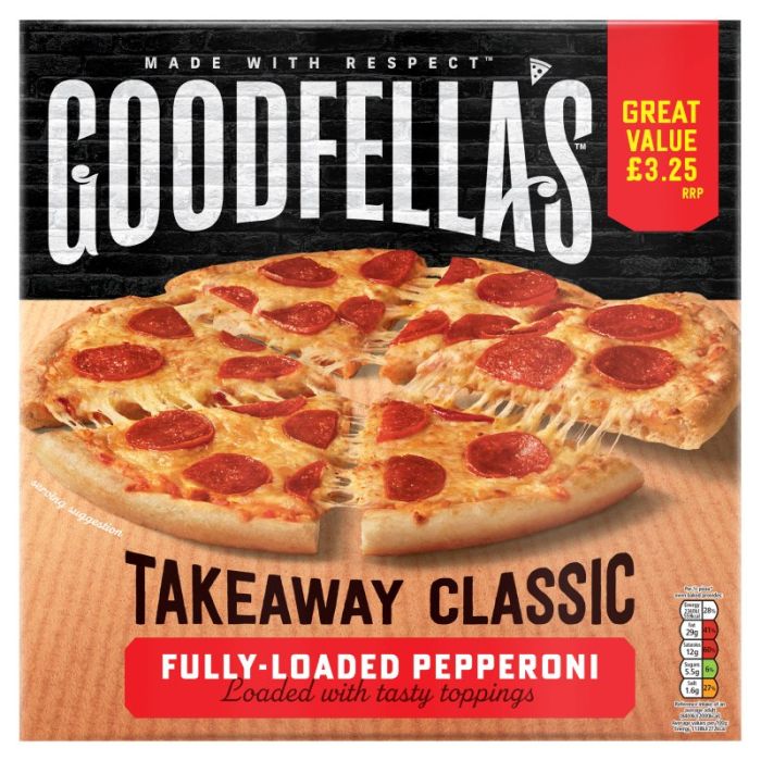 (Discontinued) Goodfellas Takeaway Fully Loaded Pepperoni 517g PM £3.25