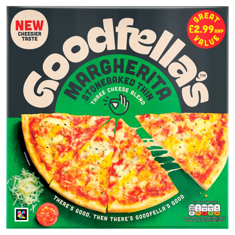 Goodfellas Thin Crust Margherita Pizza 334g PM £2.99