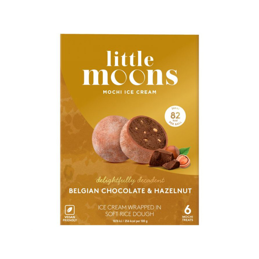 Little Moons Vegan Choc Hazel Mochi Ice Cream 6pk