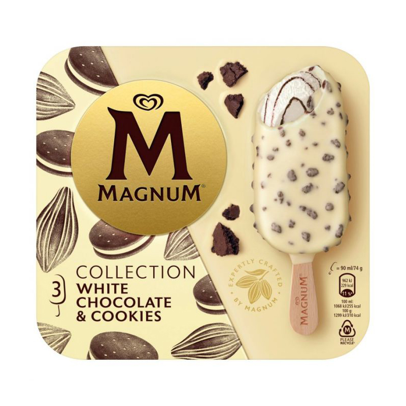 (Discontinued) Magnum White Chocolate & Cookie 3pk