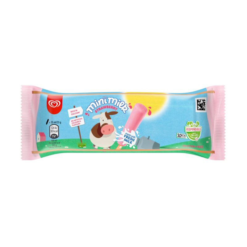 Walls Mini Milk Strawberry 35ml