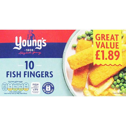 Youngs Fish Fingers 250g PM £1.89