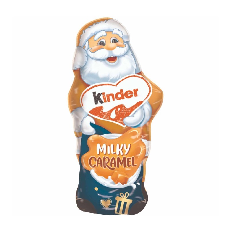 (STANDARD) Kinder Milky Caramel Santa Figure 110g NEW (FIFO)