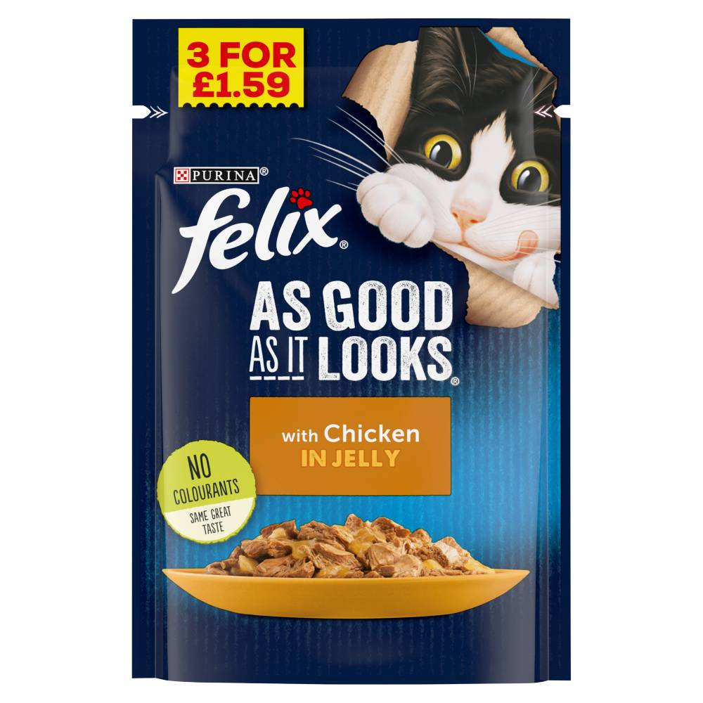 Felix Chicken In Jelly Pouch £1.59 85g