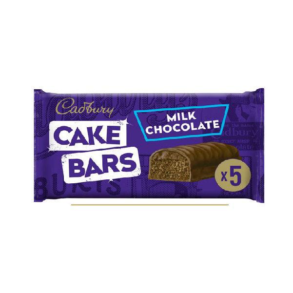 Cadbury Milk Chocolate Cake Bars 5pk 125g