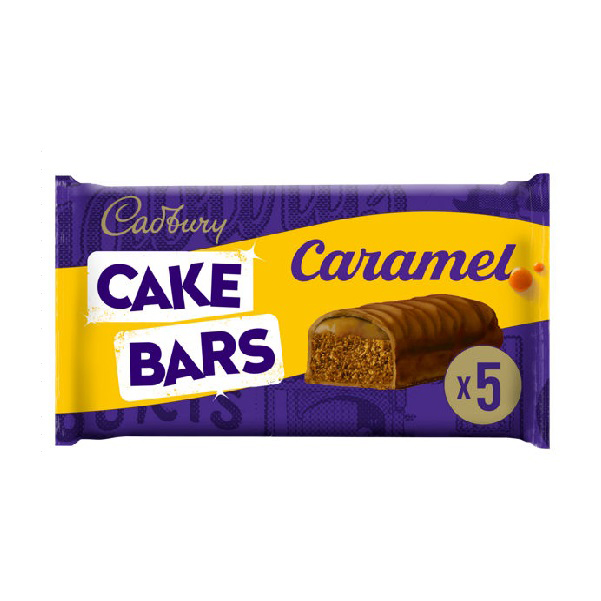 Cadbury Caramel Chocolate Cake Bars 5pk 125g