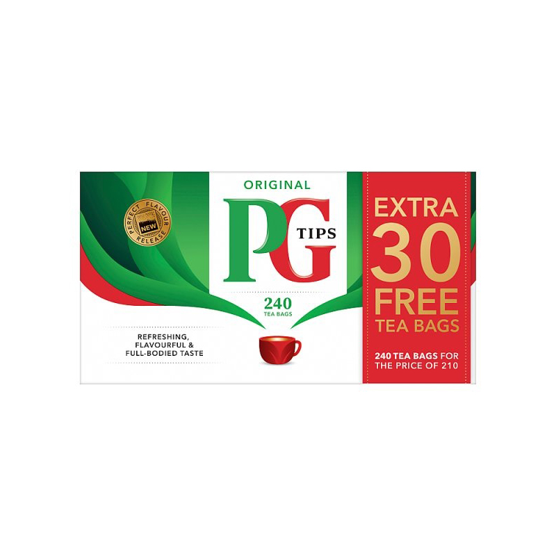 PG Tips 210+30 Extra Free Teabags 240s (HS)