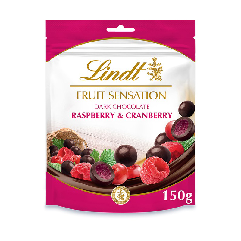(STANDARD) Lindt Sensation Fruit Raspberry & Cranberry 150g NEW