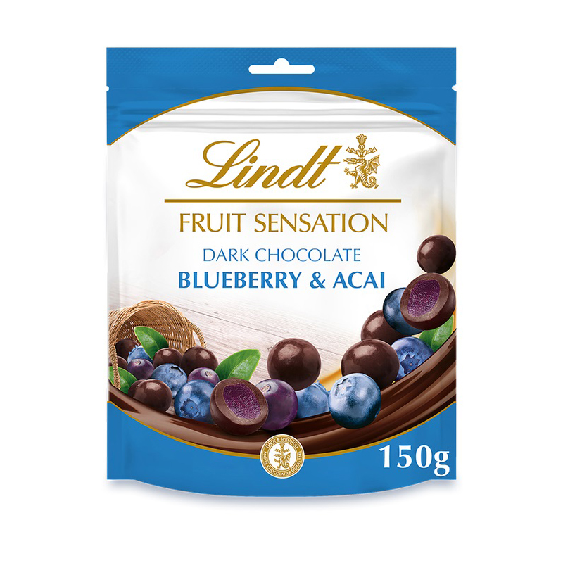 (Discontinued) Lindt Sensation Fruit Blueberry & Acai 150g NEW