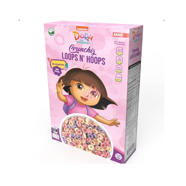 (DISCONTINUED) Nickelodeon Dora The Explorer Loops N Hoops 375g