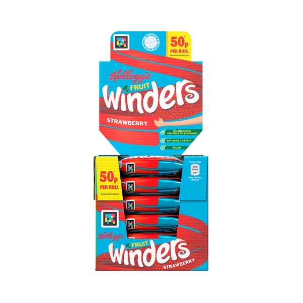 (Discontinued) Kelloggs Fruit Winders Strawberry PM 50p 17g