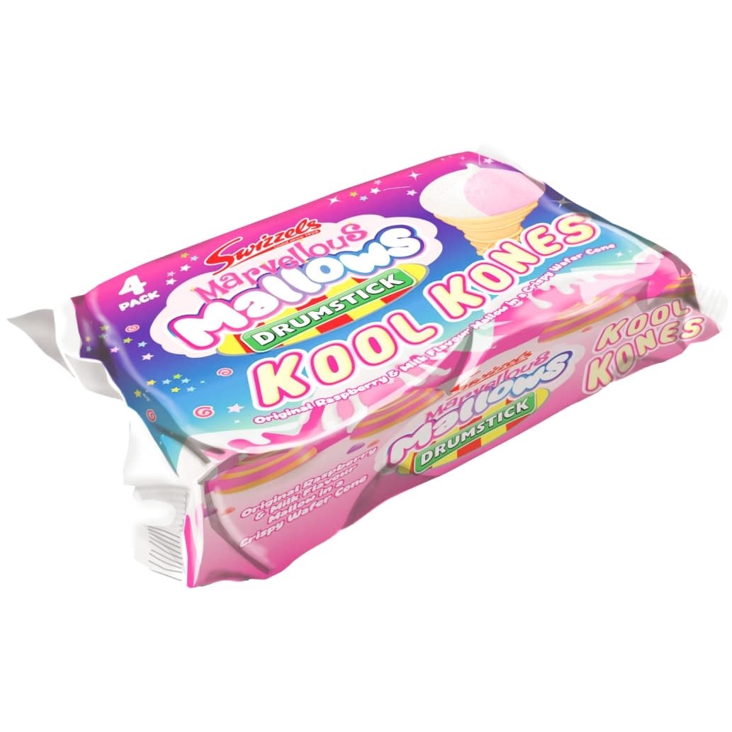 Swizzels Marvellous Mallows Kool Kones 4pk 60g