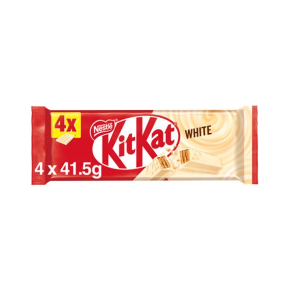 (STANDARD) KitKat 4 Finger White 4pk (4 x 41.5g) NEW