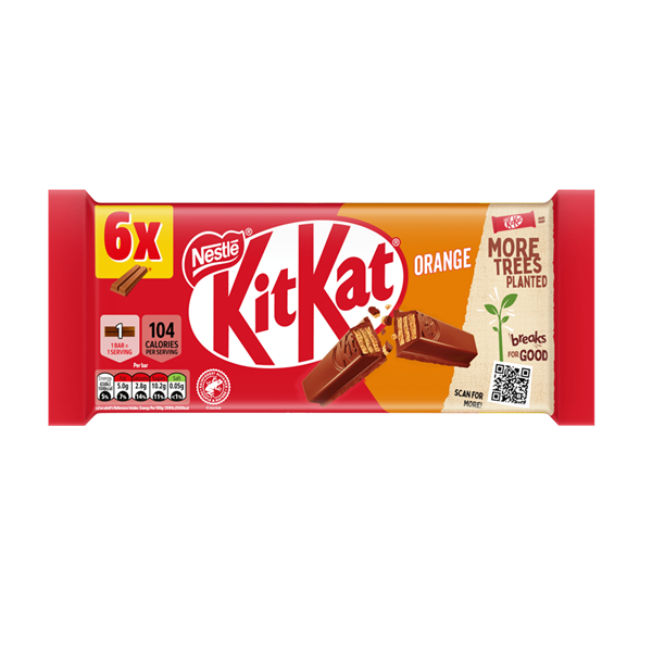 KitKat 2 Finger Orange 6pk (6 x 20.7g)