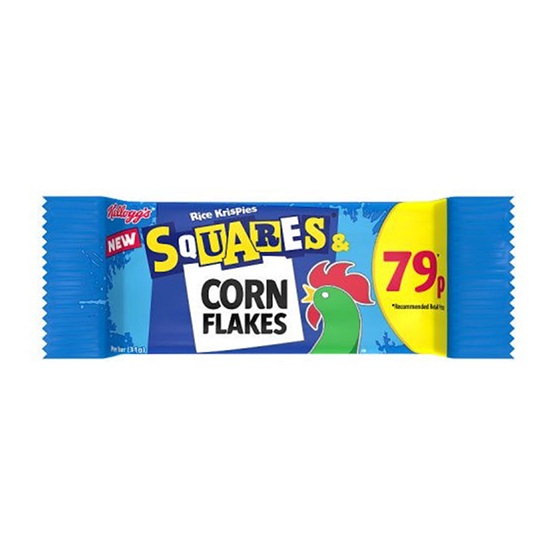 Kelloggs Rice Krispies Squares Cornflakes PM 79p 31g