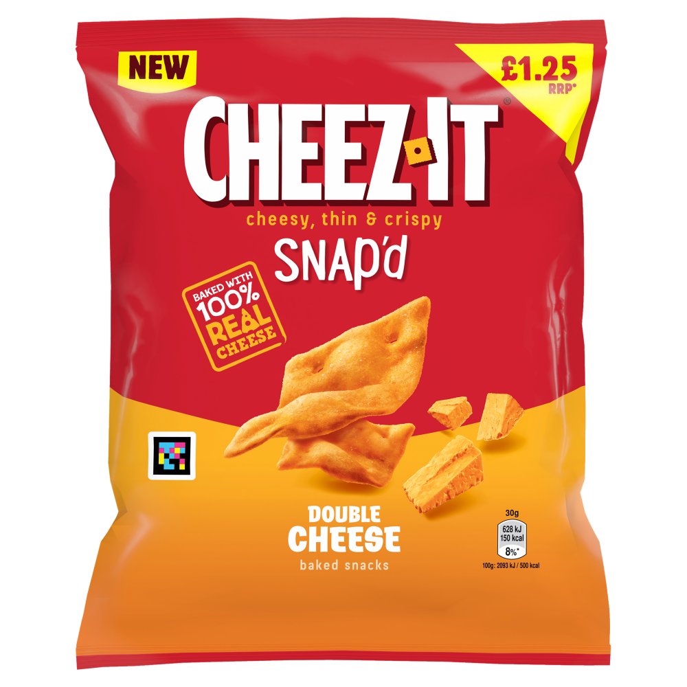Cheez It Snapd Crackers Double Cheese PM £1.25 65g