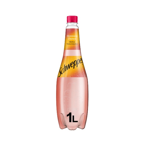 (DELIST) Schweppes Watermelon Melon Soda Water 1Ltr