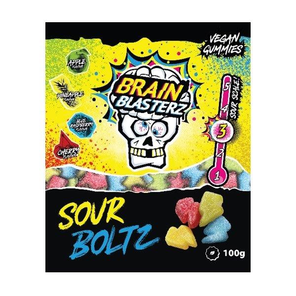 (STANDARD) Brain Blasterz Bag Sour Boltz 100g NEW