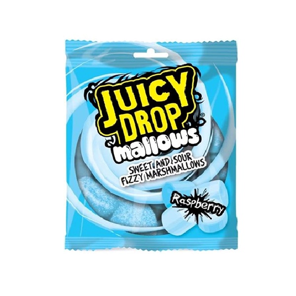 Bazooka Juicy Drop Mallows Raspberry 100g