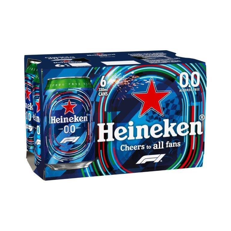 (Delist) Heineken 0.0% Alcohol Free 6pk Can (6 x 330ml)