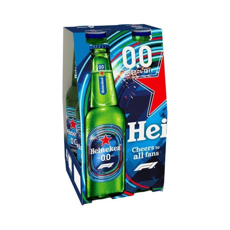 (Delist) Heineken 0.0% Alcohol Free 4pk Bottle NRB (4 x 330ml)