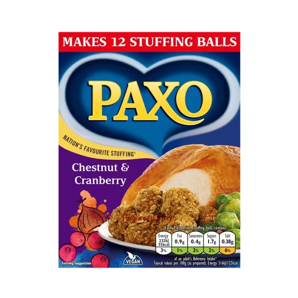 (DELIST)Paxo Chestnut & Cranberry Stuffing Mix 170g