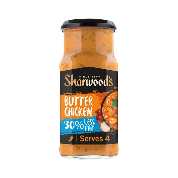 (DELIST)Sharwood 30% Less Fat Butter Chicken Sauce 420g