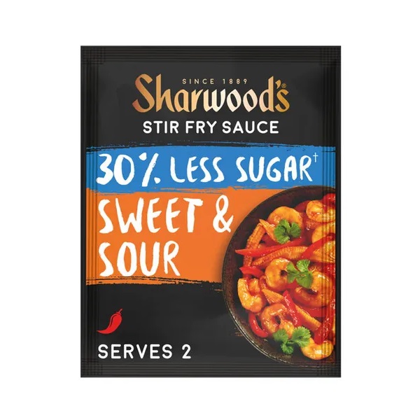 (DELIST)Sharwoods Sweet & Sour 30% Less Stir Fry 120g