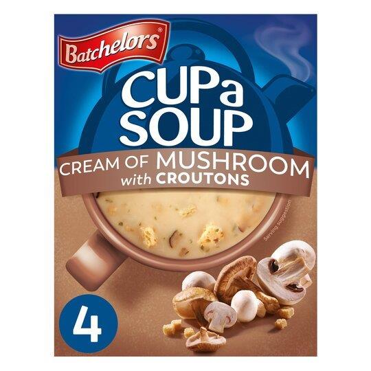 (DELIST)Batchelors Cup A Soup Sachets 4s Cream Of Mushroom 99g