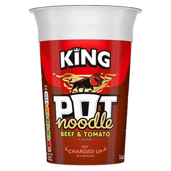 (DELIST) King Pot Noodle Beef & Tomato 114g (HS)