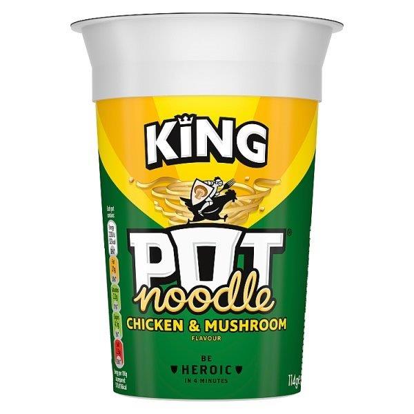 (DELIST) King Pot Noodle Chicken & Mushroom 114g (HS)