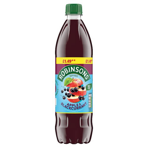 (DELIST) Robinsons Apple & Blackcurrant NAS 750ml PM £1.49
