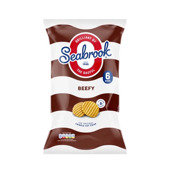 Seabrook Original Crinkle Cut Beefy 6pk (6 x 25g) 150g