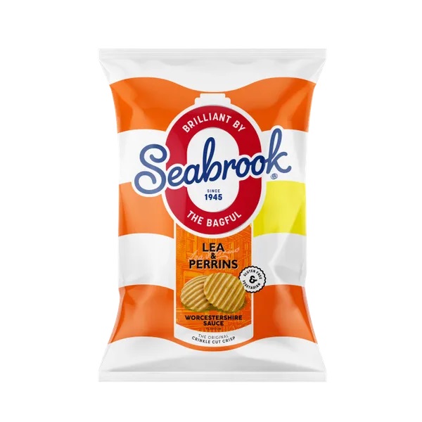 Seabrook Lea & Perrins Crinkle PM £1.25 70g
