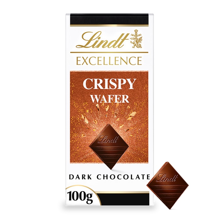(STANDARD) Lindt Excellence Dark Crispy Wafer 100g NEW