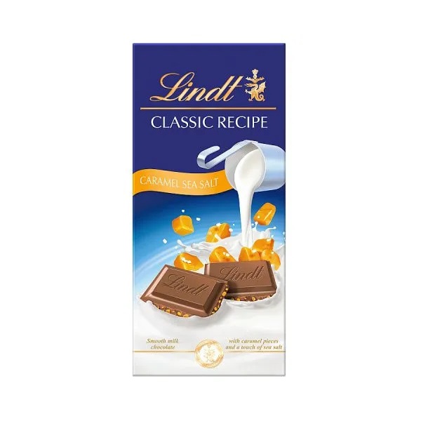 (STANDARD) Lindt Classic Recipe Caramel Sea Salt 100g