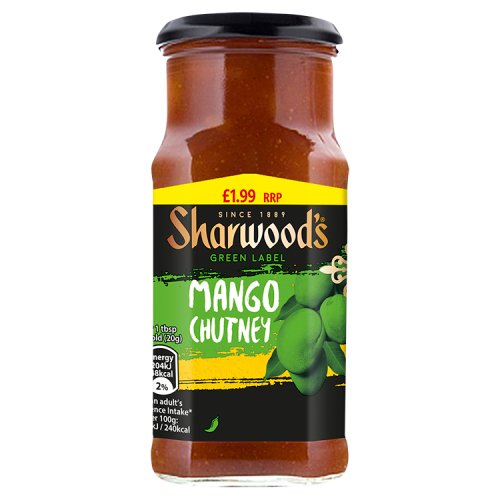 Sharwoods Chutney Green Label PM £1.99 227g