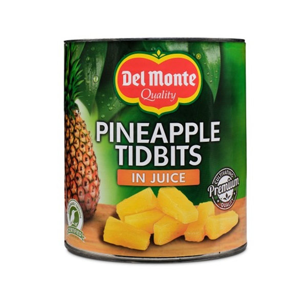 Del Monte Pizza Cut Pineapple (Tidbits) In Juice 3kg