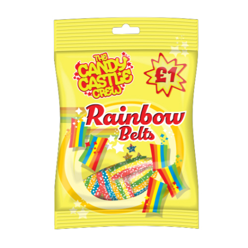 Candy Castle Crew Fizzy Rainbow Belts PM £1 90g