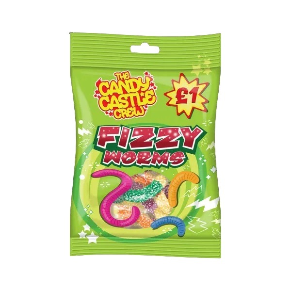 Candy Castle Crew Fizzy Worms PM £1 90g