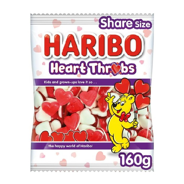 Haribo Bag Heart Throbs 160g