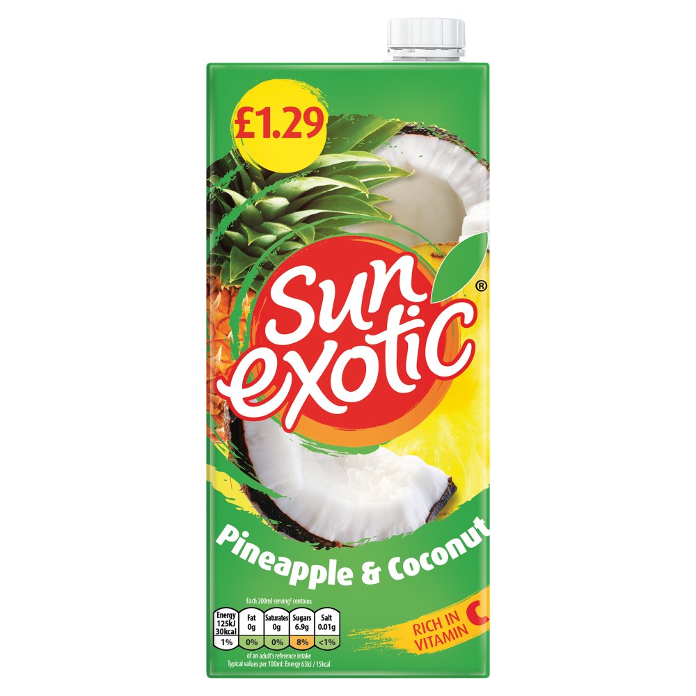 Sun Exotic Pineapple & Coconut 1Ltr PM £1.49