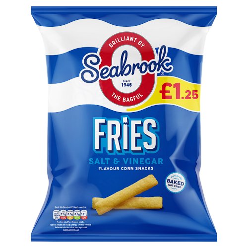 Seabrook Snacks Fries Salt & Vinegar PM £1.25 60g