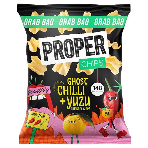 Proper Chips Ghost Chilli & Yuzu Chickpea Chips 30g